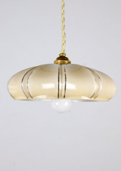 shell glass shade lamp,vintage,france
