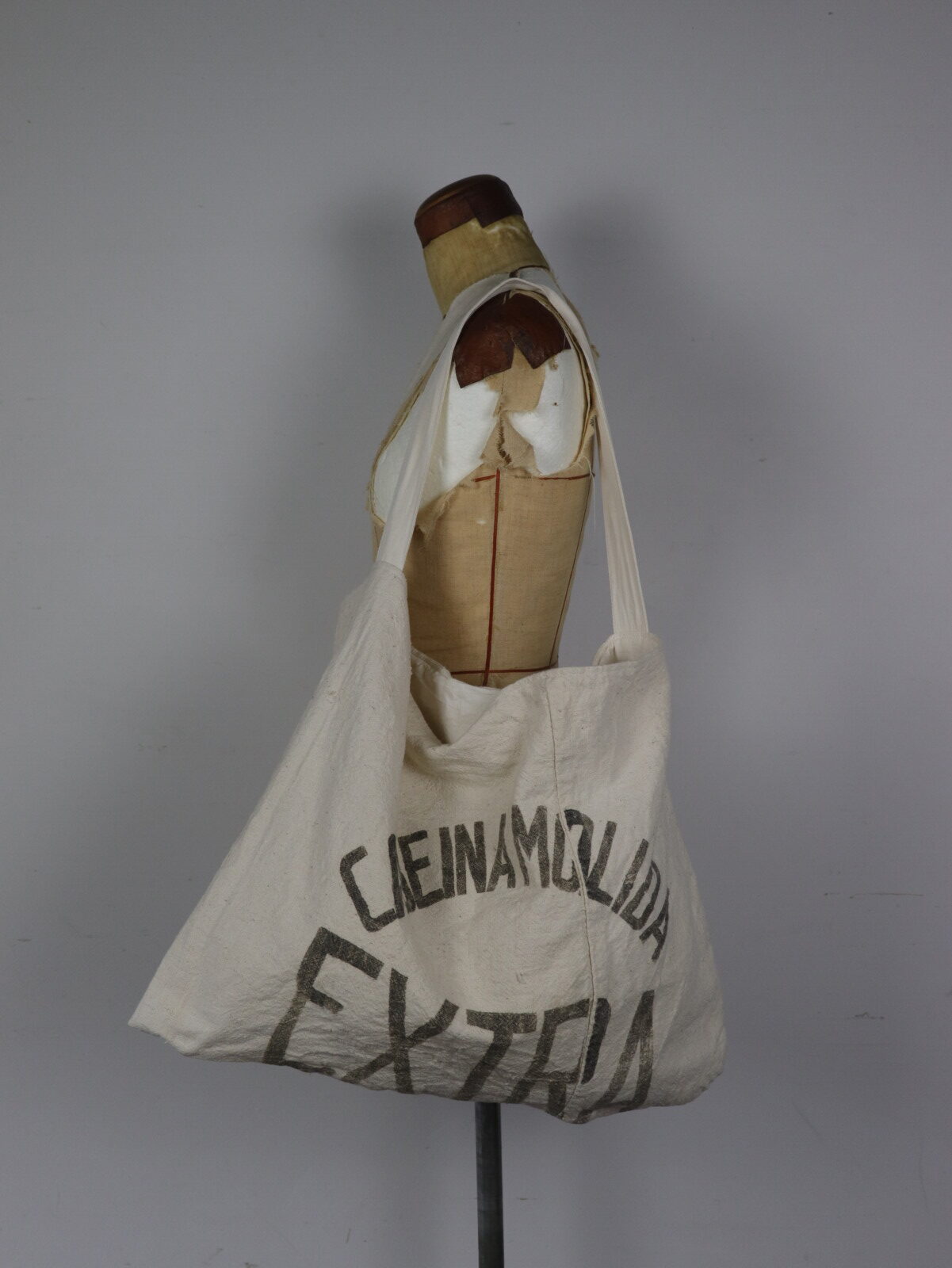 Vintage,grain sack,Argentine, BROWN.remake,bag