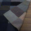 men's wool fabric quilt,patchwork,handmade quilt, vintage, reversible