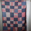 vintage,handmade quilt, flag quilt, USA,patchwork,comforter