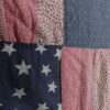 vintage,handmade quilt, flag quilt, USA,patchwork,comforter