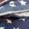 vintage,handmade quilt, flag quilt, USA,patchwork,comforter