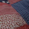 vintage,handmade quilt, flag quilt, USA,patchwork,comforter