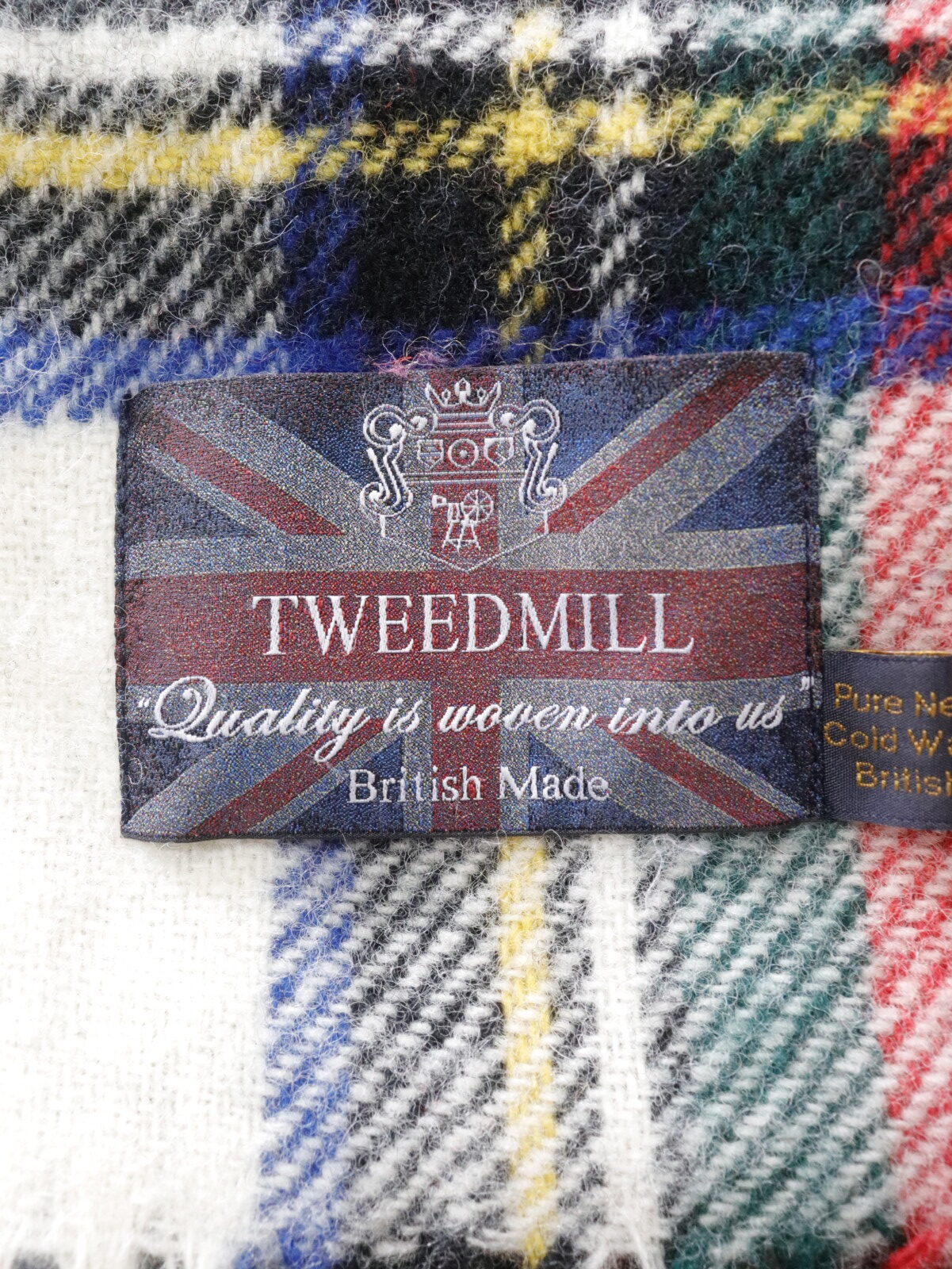 Dead stock,wool blanket,pure new wool, England,blanket,tartan check blanket