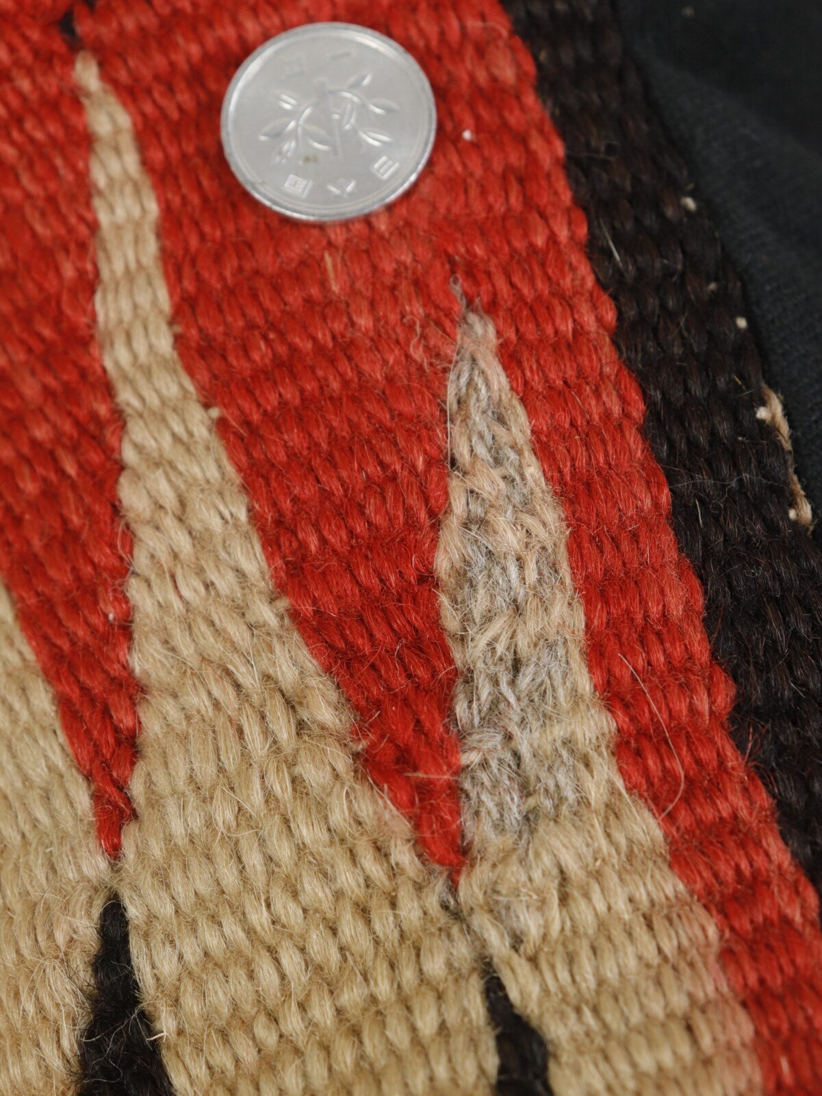 ~1940's,Navajo rug,BROWN.remake,cushion,vintage,USA,Native American