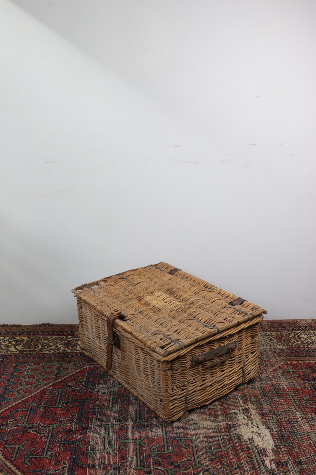 wicker basket trunk for bird,france,vintage,basket