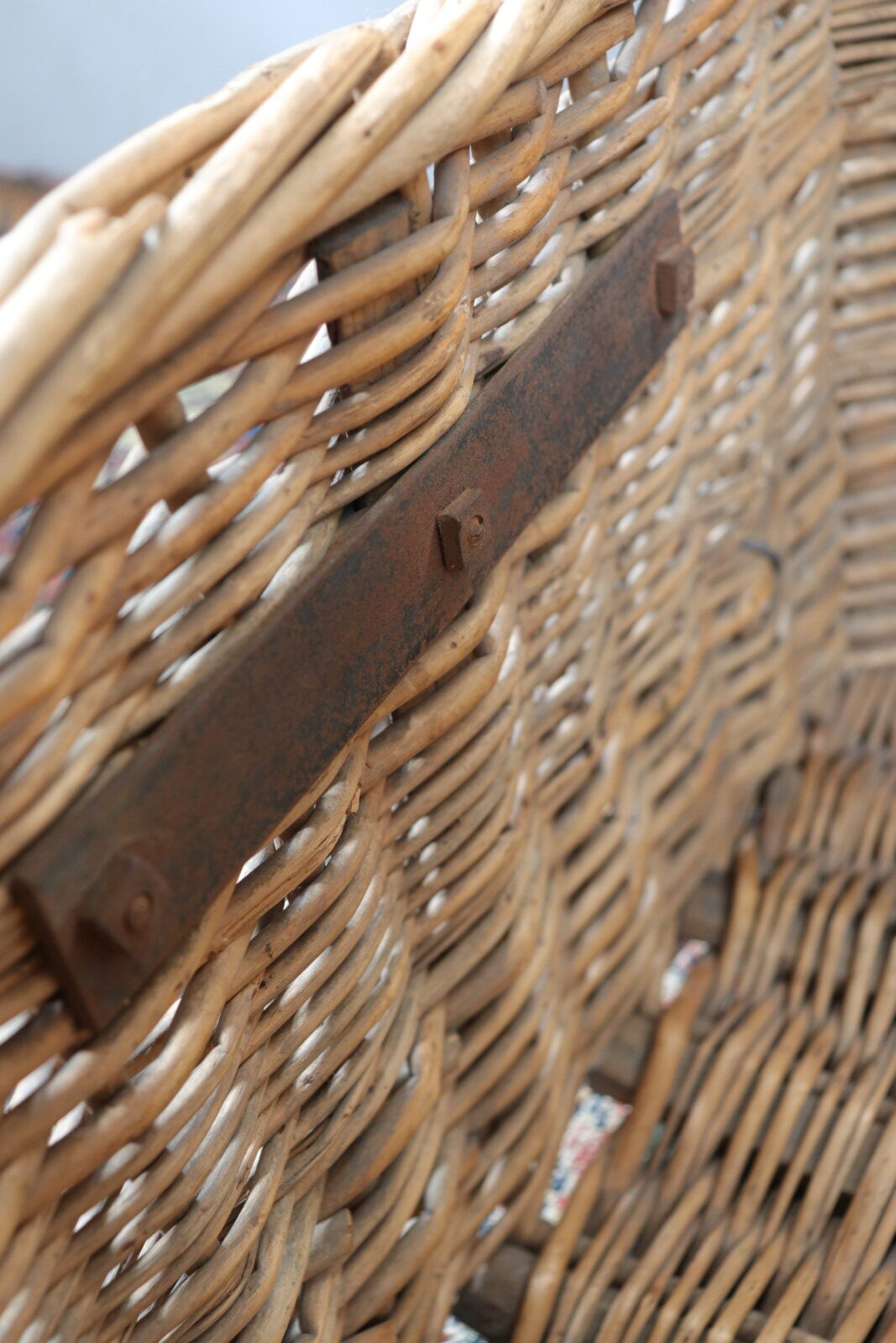 wicker basket trunk for bird,france,vintage,basket