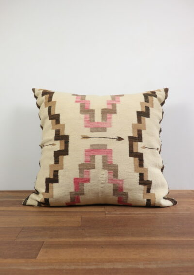 BROWN.remake,cushion,navajo rug cushion,vintage,USA,Native american