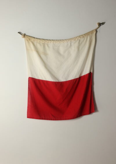 1940's,vintage,cotton code flag,H,USA,Italy