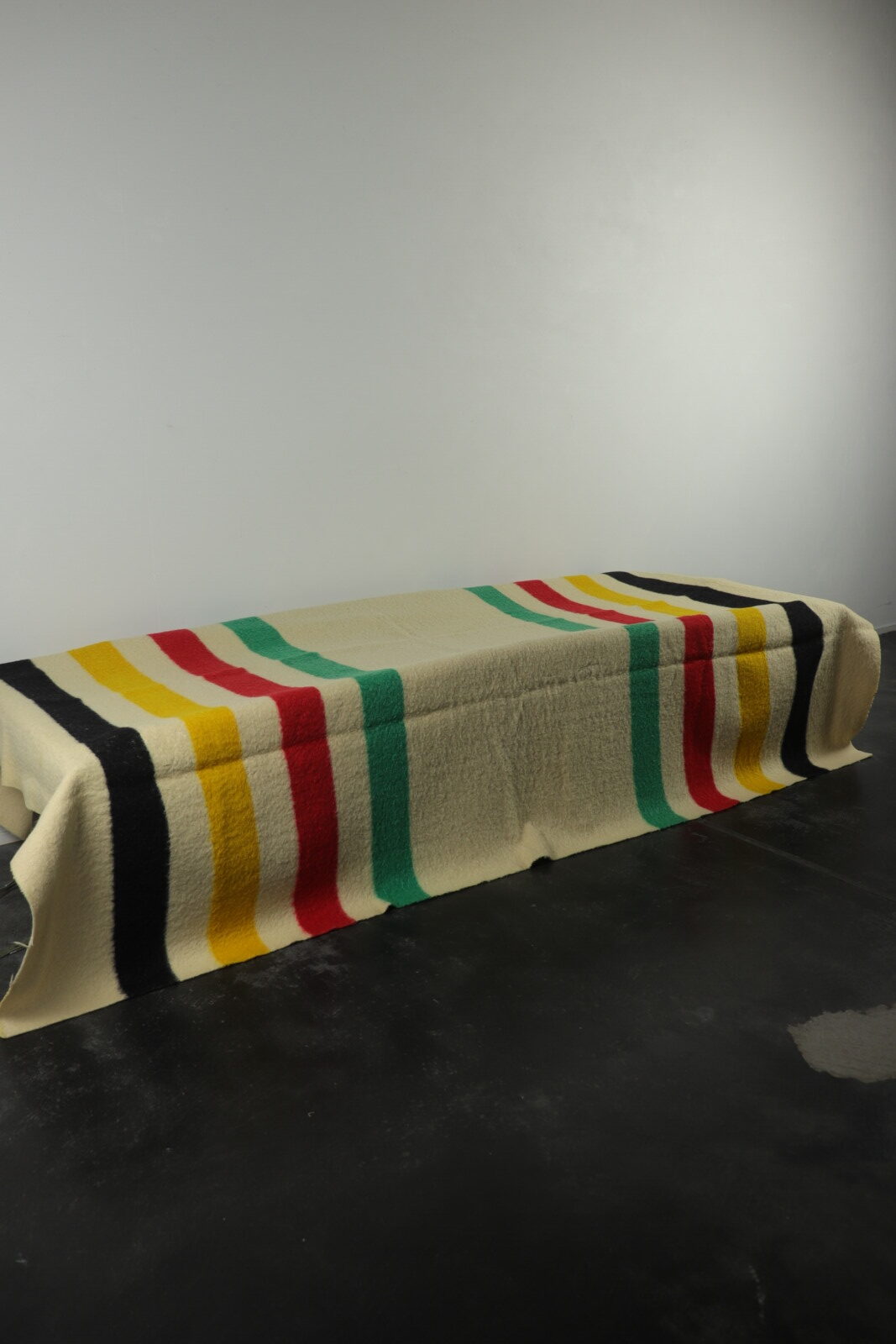 Hudson's bay blanket,point blanket,wool blanket,damaged,England,vintage