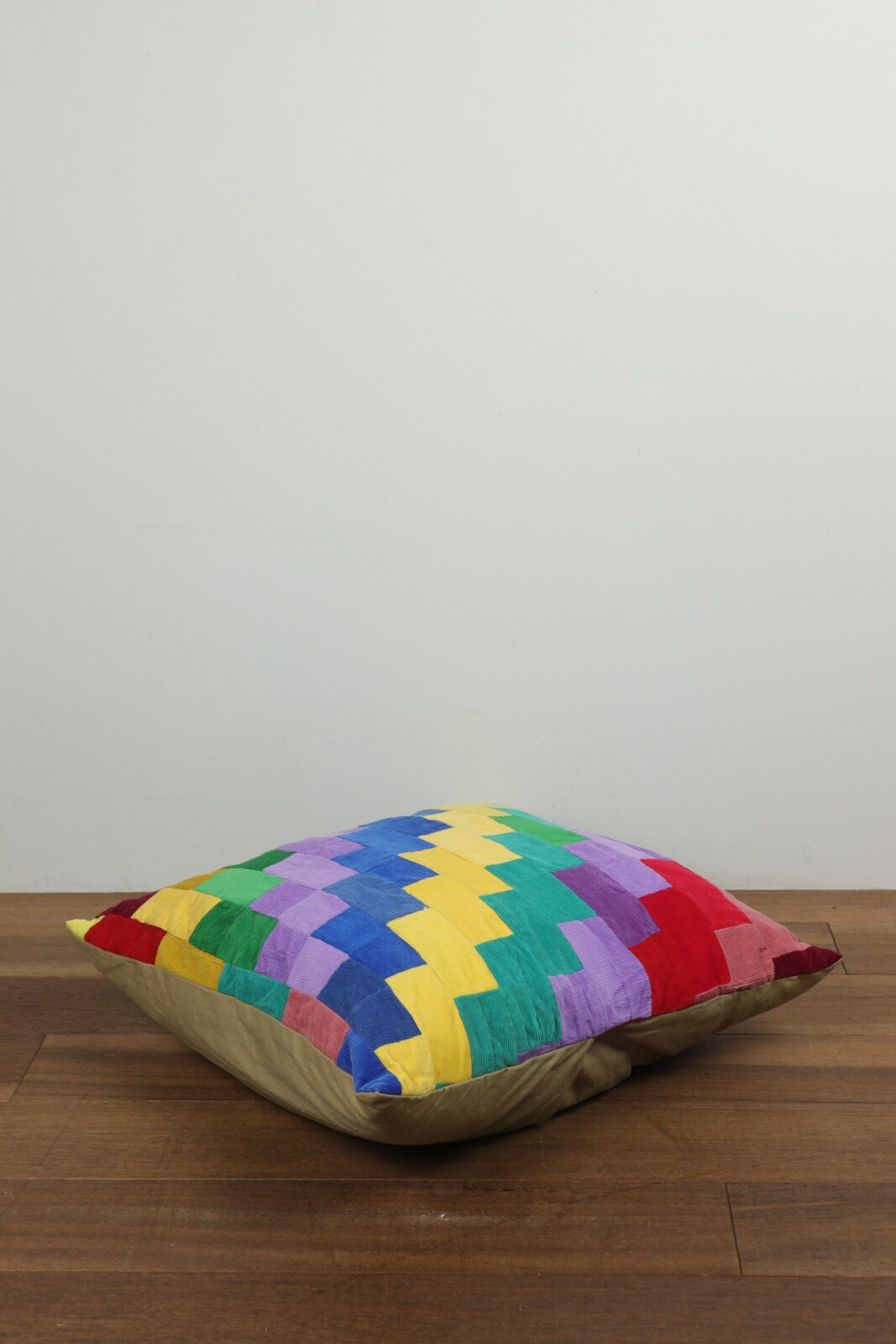 Ivintage,corduroy patchwork quilt,BROWN.remake,cushion,USA