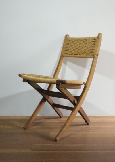 MCM,rope chair,paper code chair,folding chair,dining chair,yugoslavia