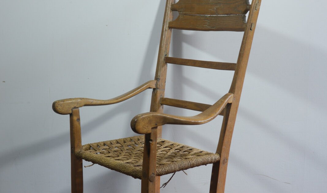 アンティーク　ローチェア 1800's antique rope rocking chair for child – BROWN. | 京都