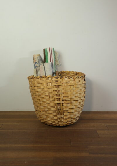 1970's,gathering basket,oak splint basket,Turkey,vintage, basket