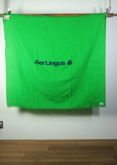vintage blanket,aer lingus plane,air plane blanket,Ileland