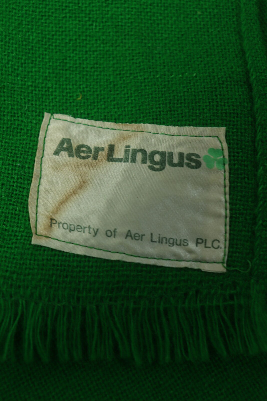 vintage blanket,aer lingus plane,air plane blanket,Ileland