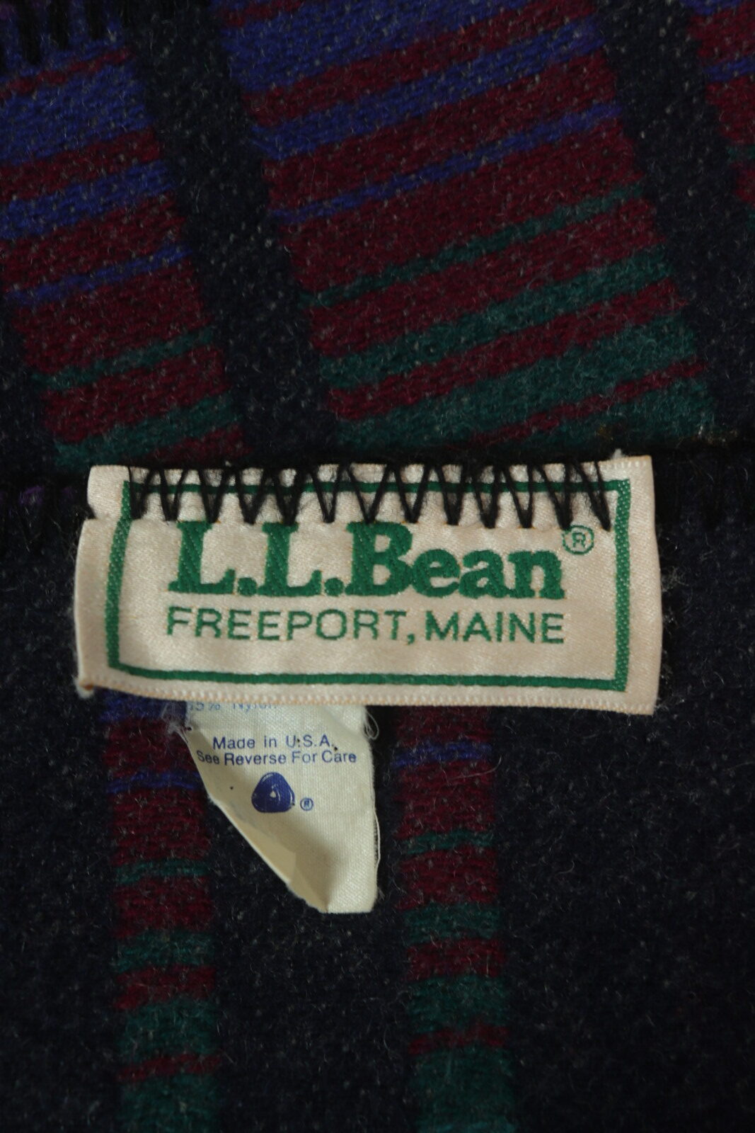 L.L.BEAN,1980's,Wool blanket,USA,vintage