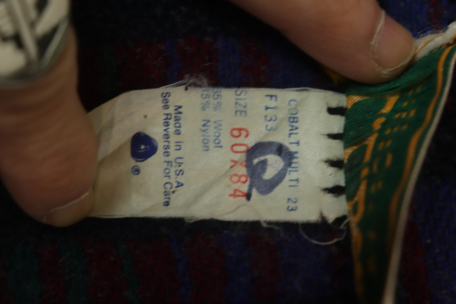 L.L.BEAN,1980's,Wool blanket,USA,vintage