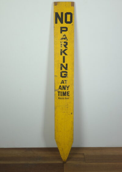 NO PARKING,wood sign,vintage,USA