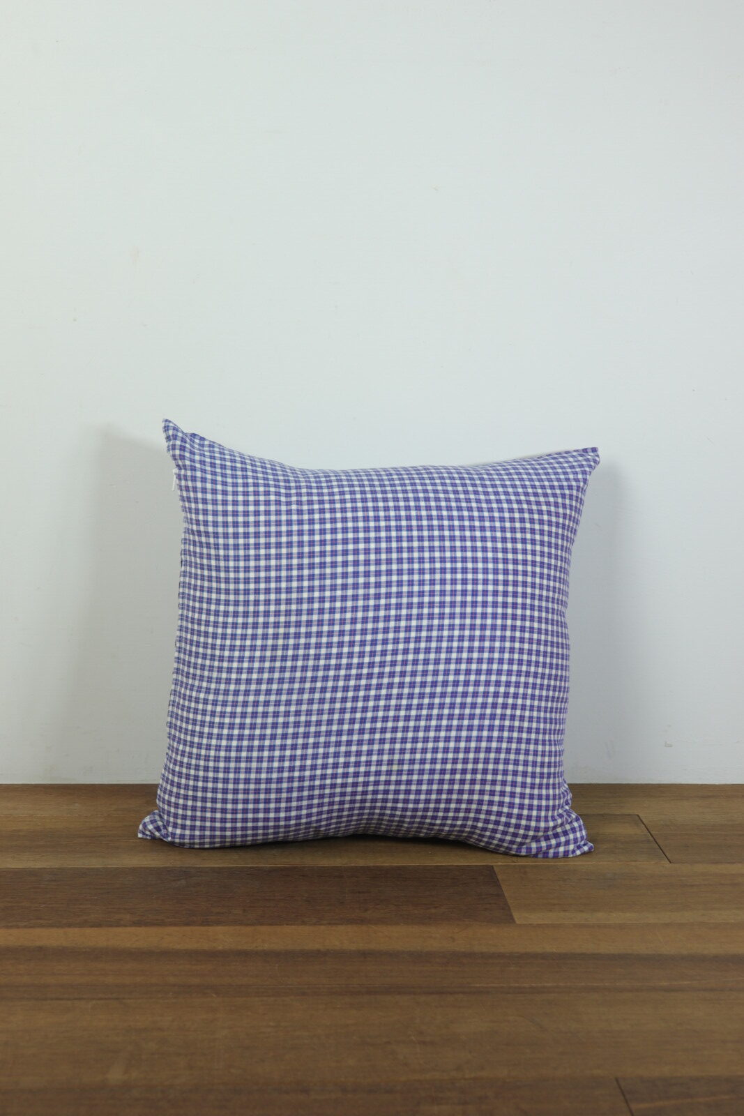 french cotton fabric,France,vintage,french cotton check cushion,cushion,Brown.remake