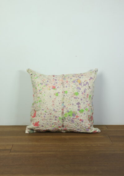 Brown.remake,cushion,paint fabric,used,USA