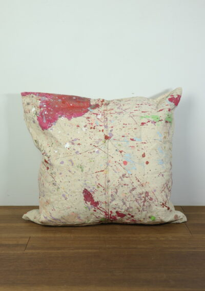 Brown.remake,cushion,paint fabric,used,USA