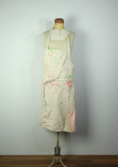paint fabric,used,Brown.remake,apron,USA