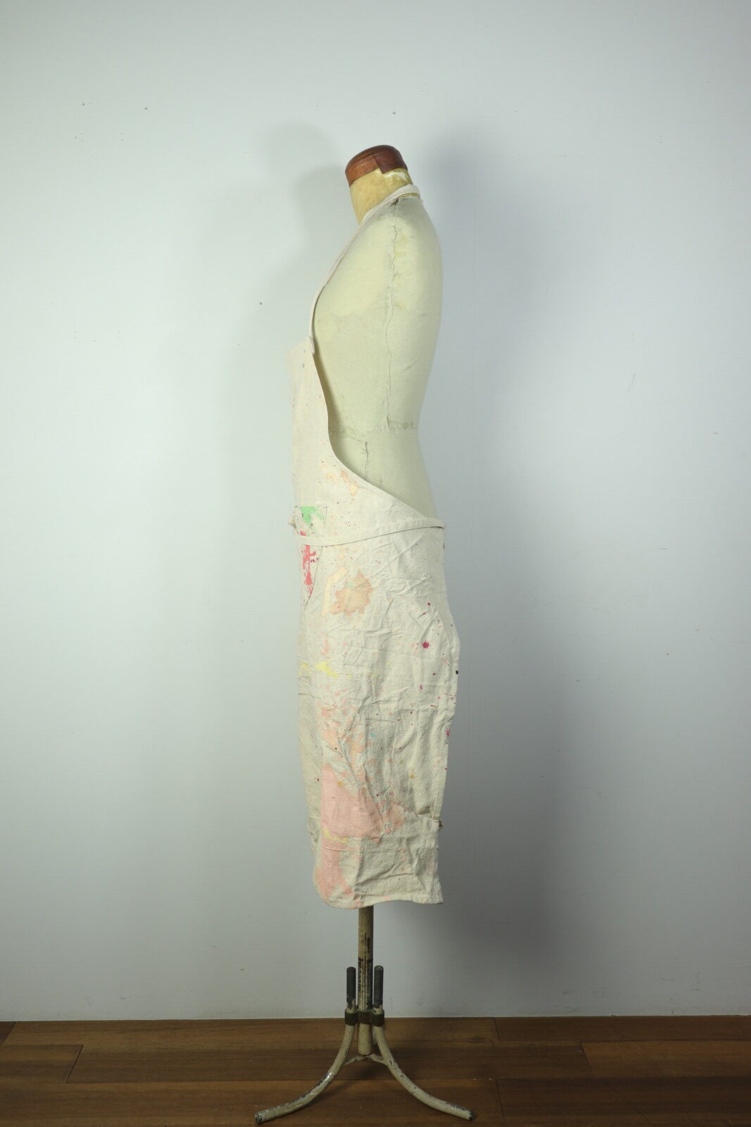 paint fabric,used,Brown.remake,apron,USA
