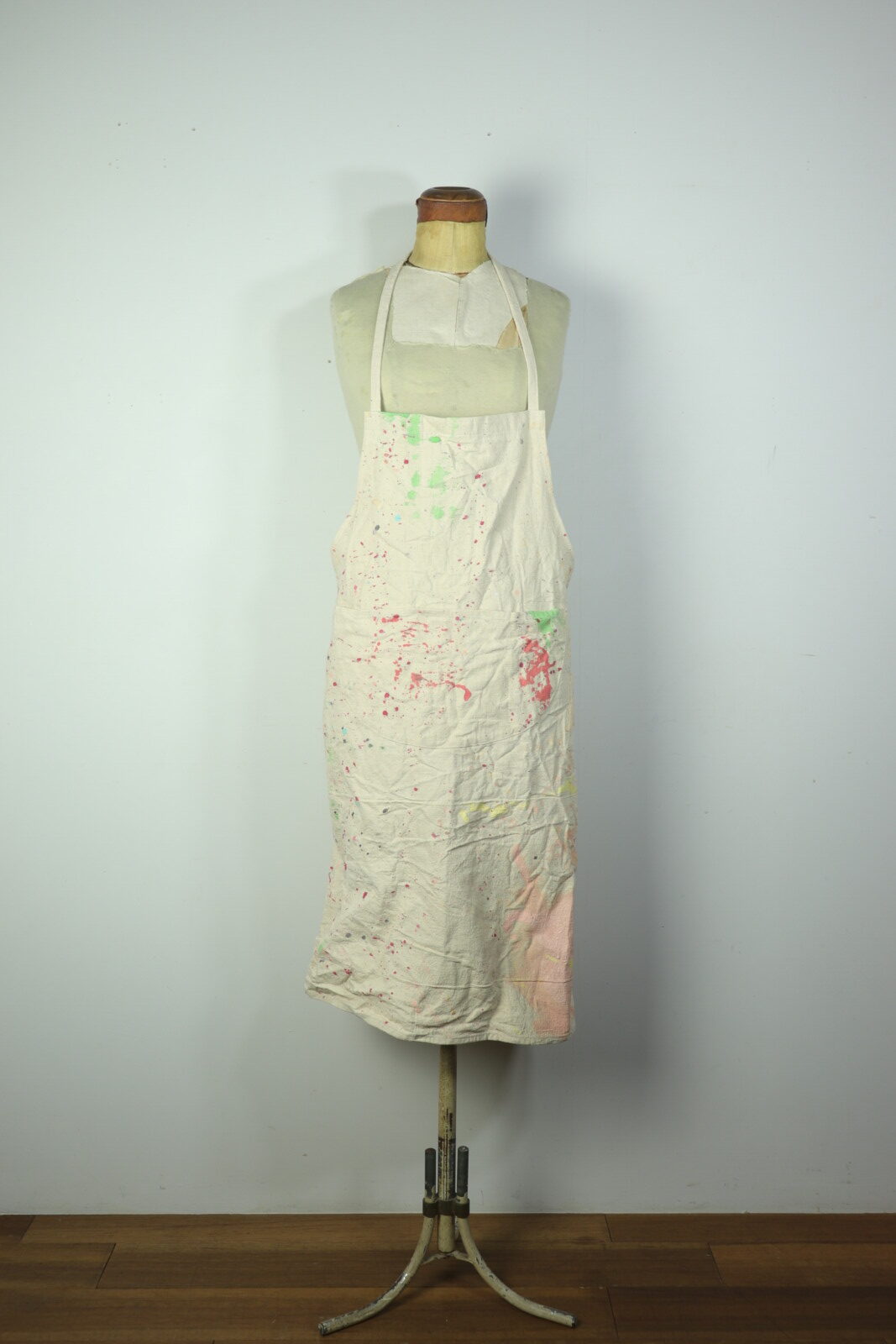 paint fabric,used,Brown.remake,apron,USA