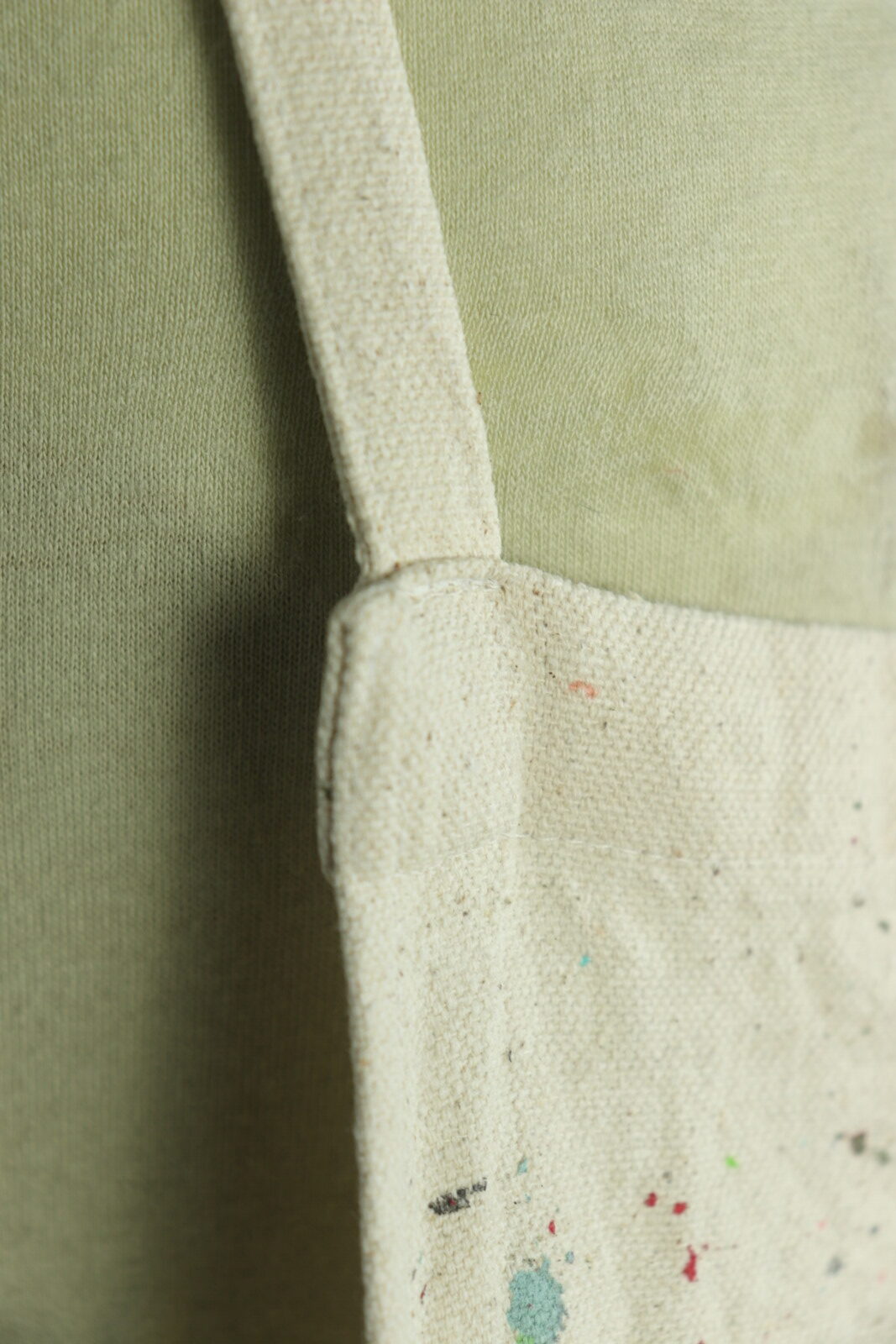 paint fabric,used,Brown.remake,apron,USA