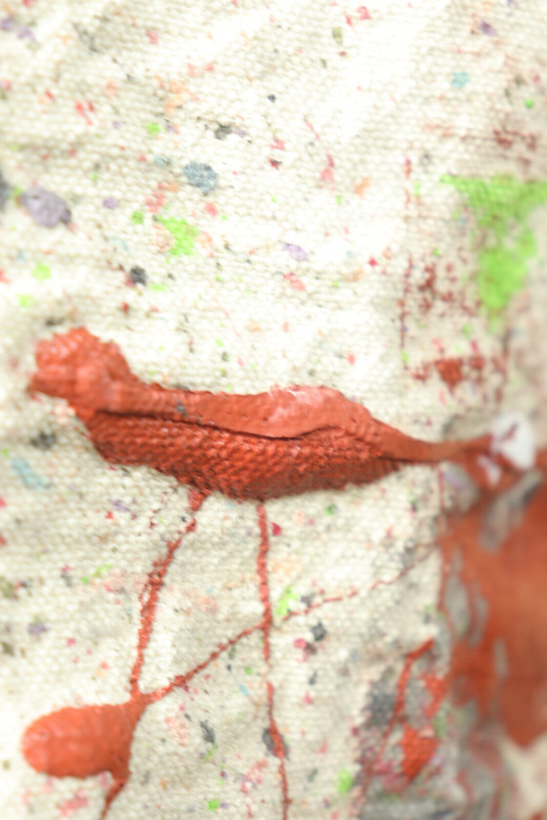 paint fabric,used,Brown.remake,apron,USA