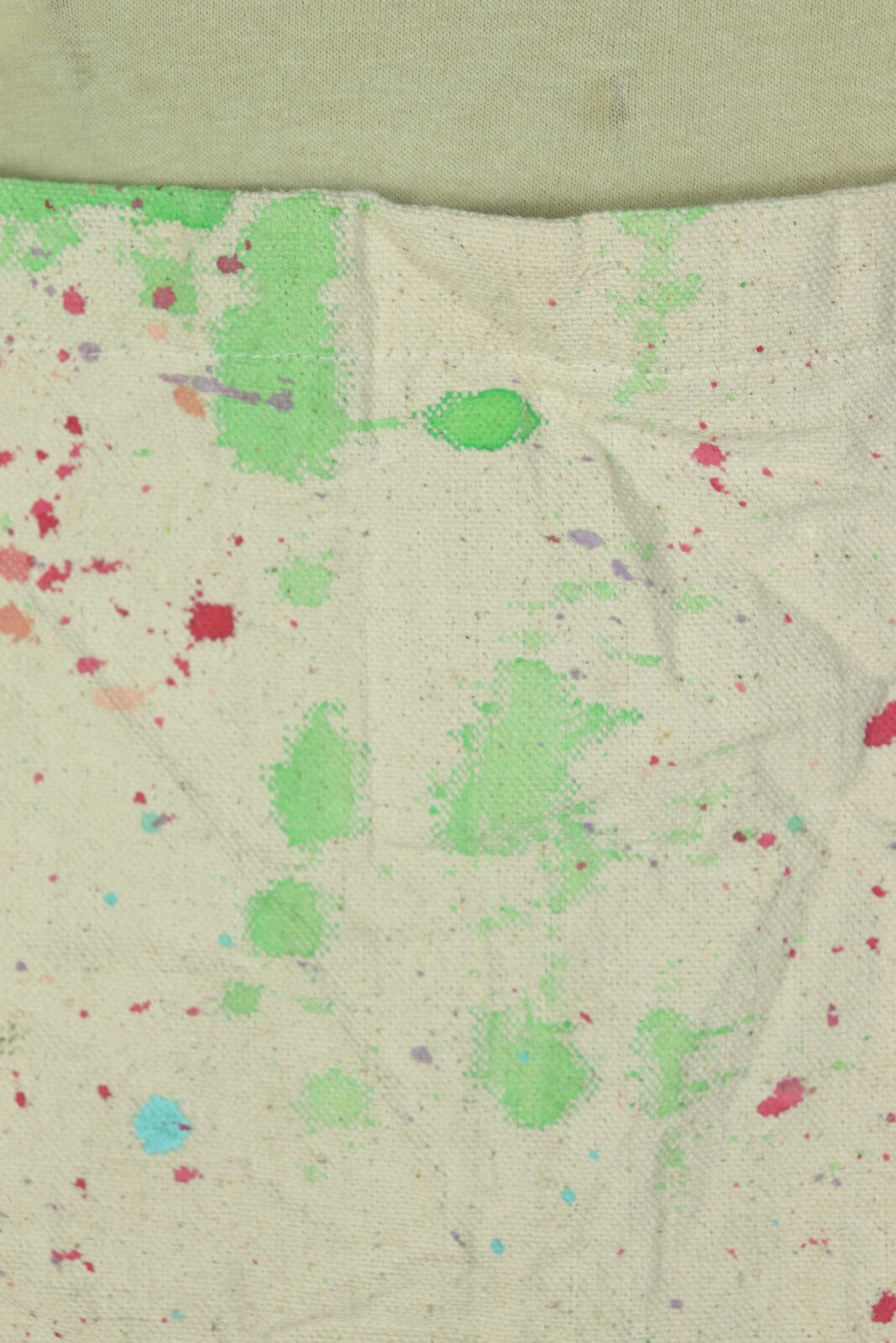 paint fabric,used,Brown.remake,apron,USA