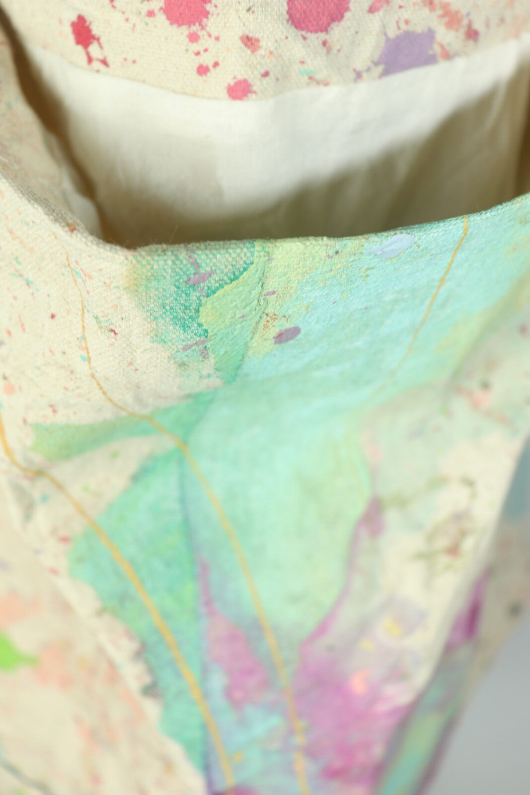 Brown.remake,Bag,paint fabric,used,USA