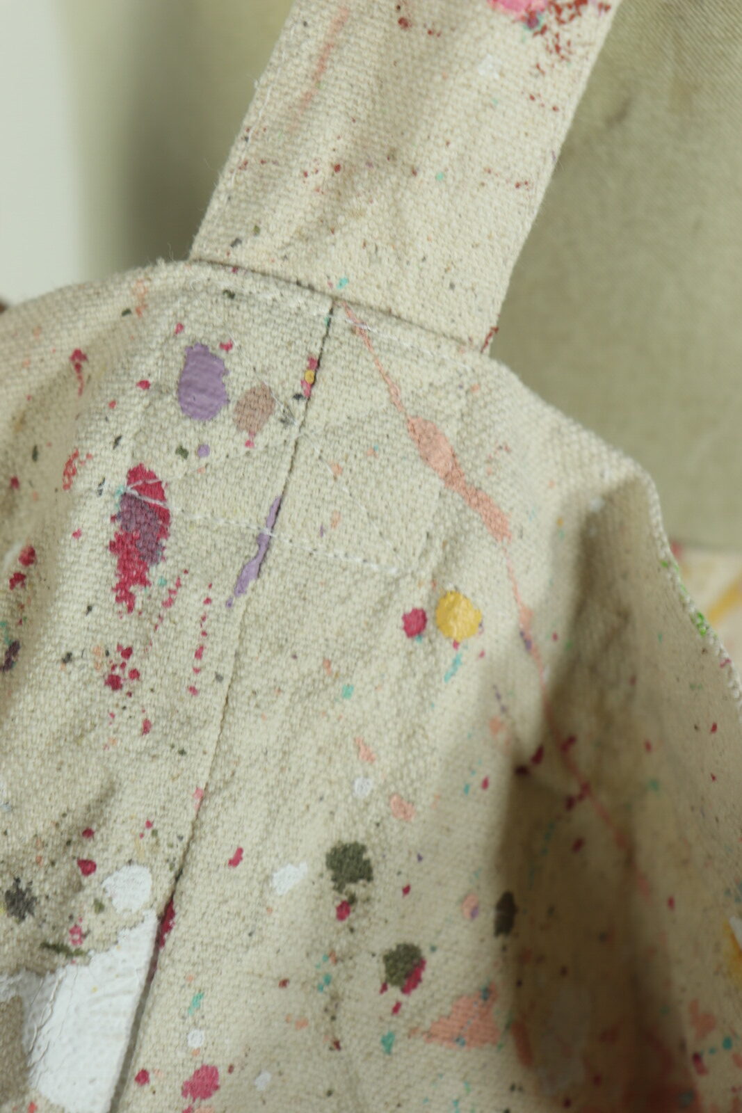 Brown.remake,Bag,paint fabric,used,USA