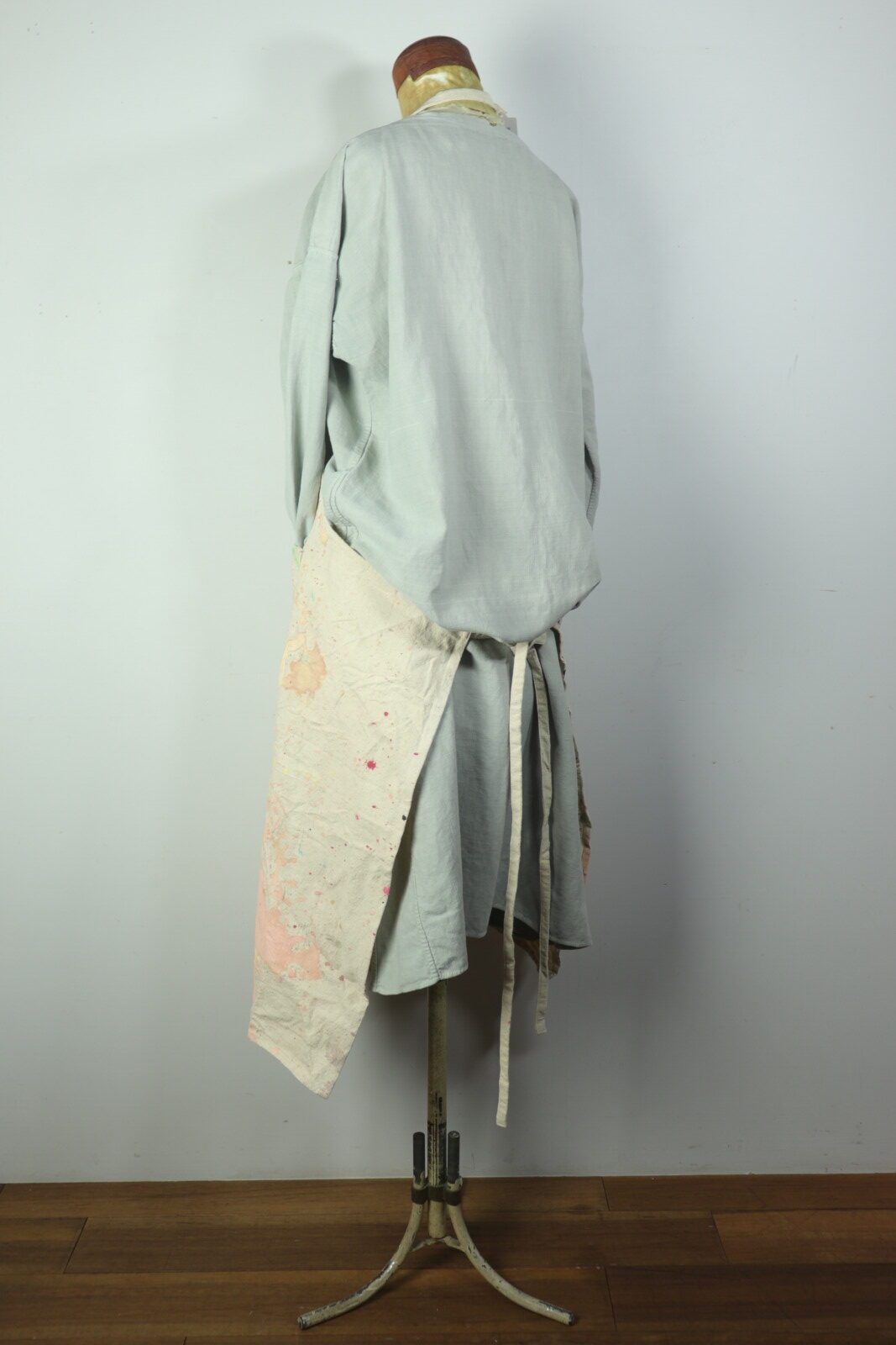 paint fabric,used,Brown.remake,apron,USA