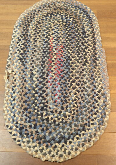 1930-40's,antique mat,cotton rag mat,USA,