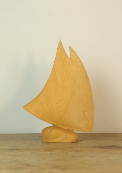 vintage,wood carving Yacht,canadian folk art,Canada,yacht,object