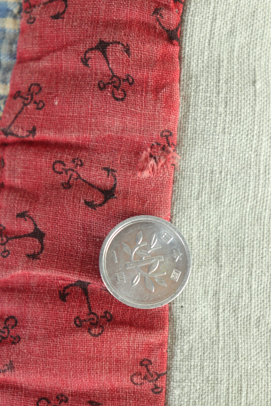 antique quilt fabric,Brown.remake,cushion,USA,calico quilt,1930's